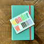 Mini Glittery Wonder Woman Card, thumbnail 1 of 3