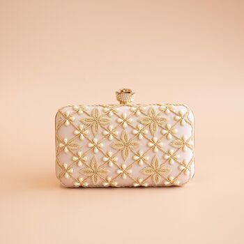 Lana Nude Pink – Rose Clasp Clutch, 4 of 4