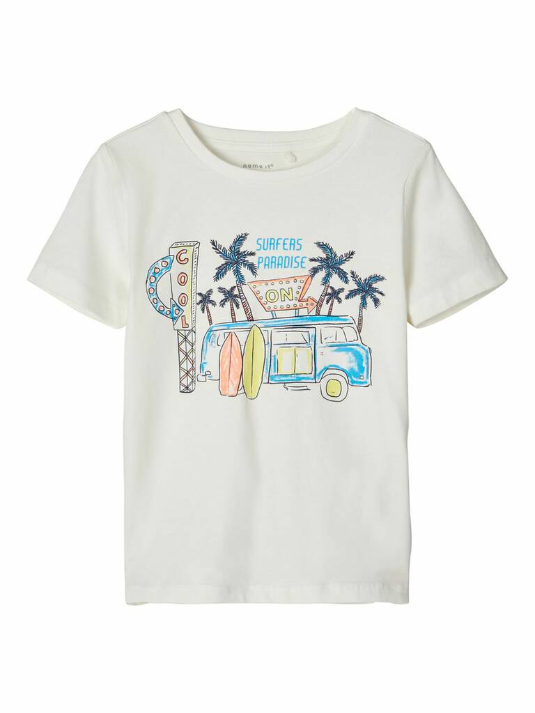 Facay White Printed T Shirt By Ben & Lola | notonthehighstreet.com