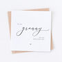 Nan On The Day Wedding Card, thumbnail 4 of 8