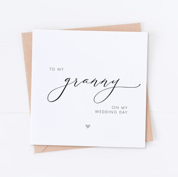 Nan On The Day Wedding Card, 4 of 8