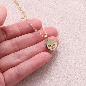 Birth Month Flower Story Necklace, 4 of 5
