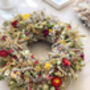Statice Dried Wreath For Christmas, thumbnail 4 of 6