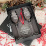 Baby's 1st Christmas Pair Of Champagne Flutes And Christmas Decoration, thumbnail 2 of 5