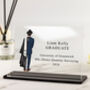 Personalised Male Graduation Acrylic Plaque | Custom Graduate Gift, thumbnail 1 of 5