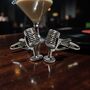Personalised Retro Microphone Cufflinks, thumbnail 12 of 12
