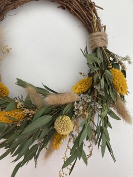 Small Dried Flower Spring Time Wreath, 2 of 5