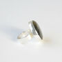 Labradorite Round Gemstone Ring Set In Sterling Silver, thumbnail 5 of 6