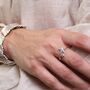 Sterling Silver Starfish Adjustable Open Band Ring, thumbnail 6 of 6