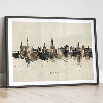Bury Skyline Cityscape Art Print, 12 of 12