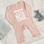 Grandma Gives The Best Cuddles Personalised Babygrow, thumbnail 7 of 9