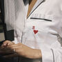 Personalised 'Heart Initial' Satin Pyjama Set, thumbnail 2 of 5