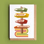 Retro Signpost Personalised Father's Day Card, thumbnail 1 of 3