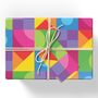 Rainbow Shapes Wrapping Paper, thumbnail 1 of 2