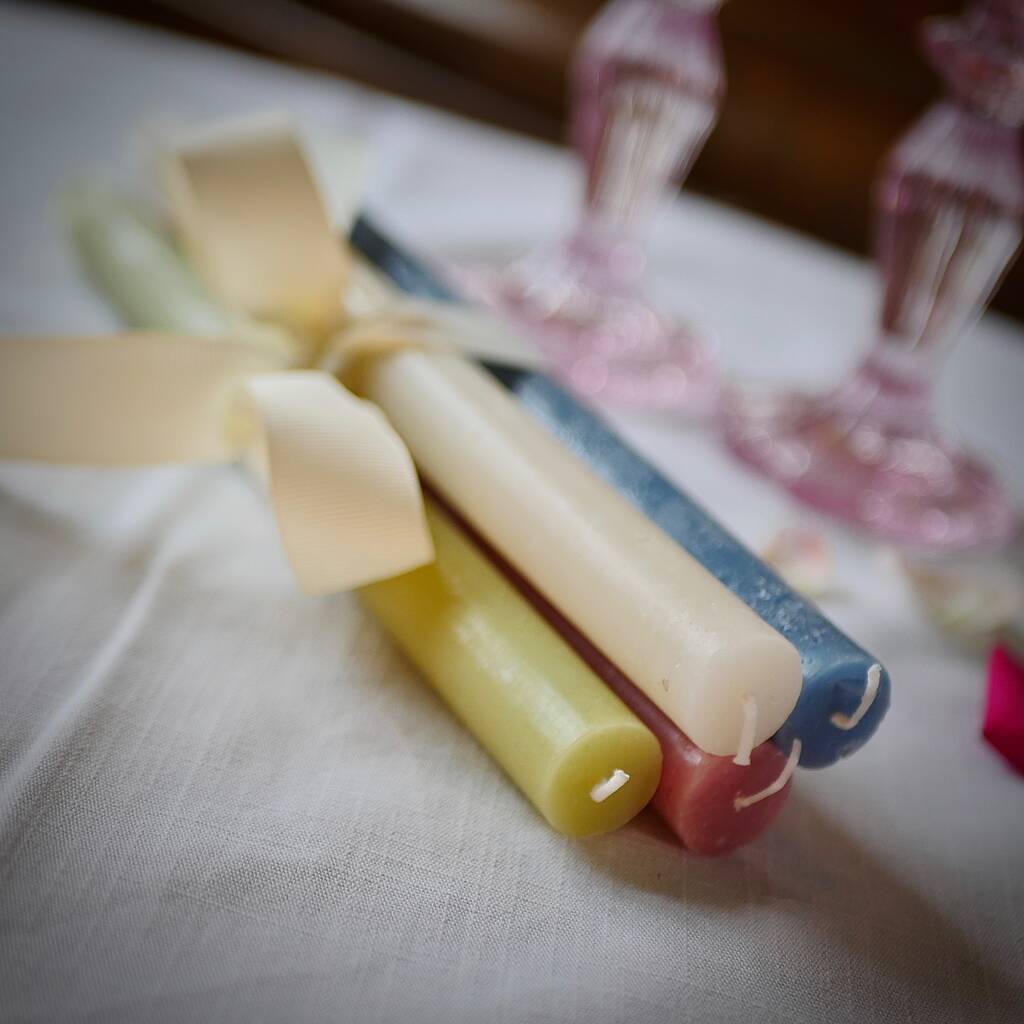 Coloured Dinner Candles Bundle By Dress For Dinner Tablescapes