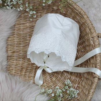 Silk And Tulle Christening Gown | Evelyn, 7 of 12