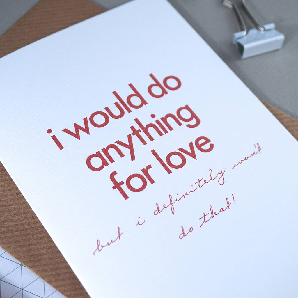 Flirty Valentines Card For Him And Her By Rich Little Things