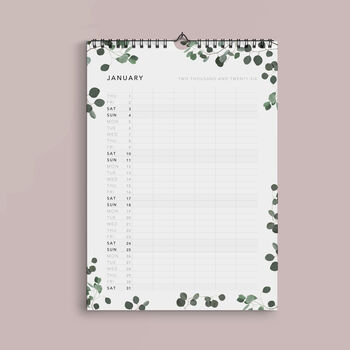 2026 Eucalyptus Wall Calendar, 3 of 3