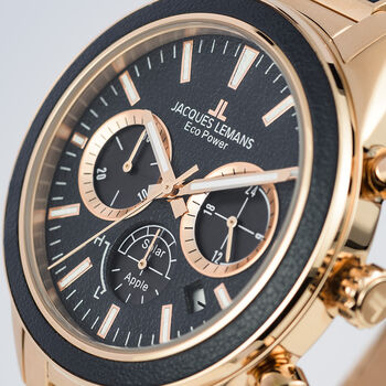 Jacques Lemans Solar Chronograph Men's Bracelet Watch, 10 of 12