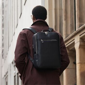 Personalised Tailored Luxe Pu Recycled Backpack, 4 of 7