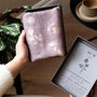 Personalised Rose Gold Foil Birth Flower Scarf, thumbnail 2 of 12