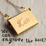 Personalised Envelope Locket Necklace, thumbnail 3 of 11