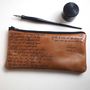 Sonnet 116 Leather Anniversary Pencil Case, thumbnail 1 of 5