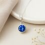 Personalised September Birthstone Necklace In Sterling Silver, thumbnail 4 of 11