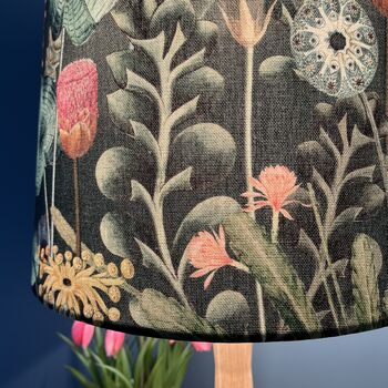 Hester Dark Forest Green Floral Empire Lampshade, 6 of 10