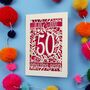 Golden Wedding Anniversary Card 50 Amazing Years, thumbnail 8 of 10