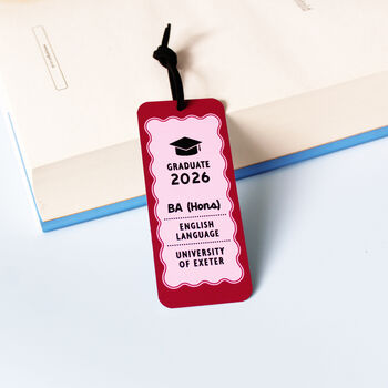 Personalised University Graduation Bookmark, 5 of 6