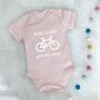 Born To Ride With Daddy Cycling Babygrow, thumbnail 8 of 11