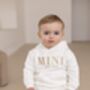 Mini Est Embroidered Child's Hoodie Jumper Matching Mama Available, thumbnail 5 of 8