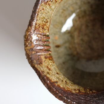 Handcrafted Wood Fired Shiboridashi Tea Brewing Bowl 100ml, 3 of 8