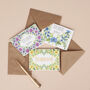 Set Of Six Floral Mini Thank You Cards, thumbnail 3 of 11