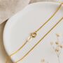 9ct Yellow Gold Light Diamond Cut Curb Chain – 16in To 20in, thumbnail 1 of 8