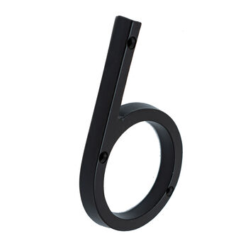 Five Inch Black House Numbers 0 Nine, 7 of 10