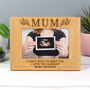 Personalised Floral Mum 6x4 Oak Finish Photo Frame, thumbnail 4 of 4