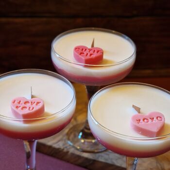 Personalised Valentines Day Heart Scented Candle Gift, 2 of 5