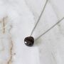 Garnet Teardrop January Birthstone Necklace, Silver, thumbnail 1 of 5