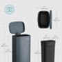 Kitchen Bin 30 L Pedal Trash Can Soft Close Lid, thumbnail 2 of 9