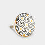Black, White And Gold Patterned Cupboard Door Knobs, thumbnail 4 of 8