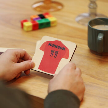 Personalised Football Shirt Coaster, 2 of 11