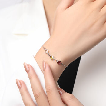 Personalise Create Your Own Family Birthstones Bracelet, 11 of 11