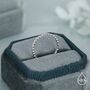 Sterling Silver Beaded Dot Band Ring, thumbnail 4 of 12