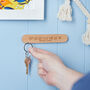 Personalised Wooden Coordinates Magnetic Key Holder, thumbnail 1 of 4