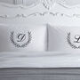Couples Initial Personalised Pillowcases, thumbnail 2 of 2