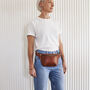 Personalised Luxury Leather Sling Bum Bag With Optional Hot Stamped Initials Or Name, thumbnail 9 of 12