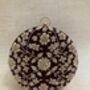 Delhi Maroon Handcrafted Circular Velvet Clutch, thumbnail 1 of 6