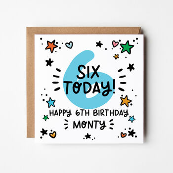 6th, 7th, 8th, 9th Birthday Card For Boys, 5 of 7